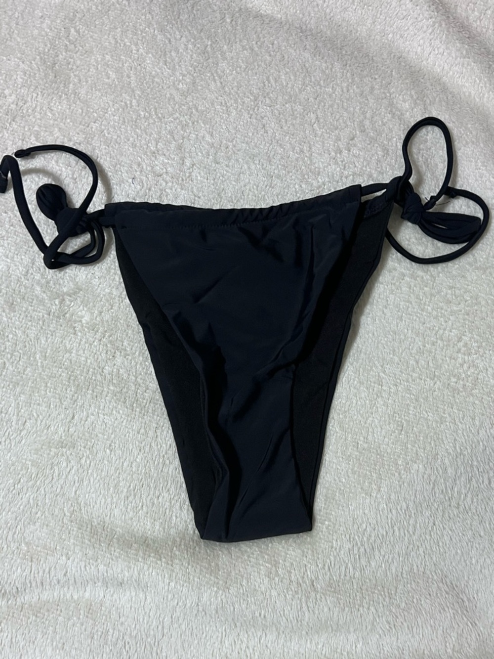 SHEIN Black Tie-Side Bikini Bottom - Picture 2 of 4